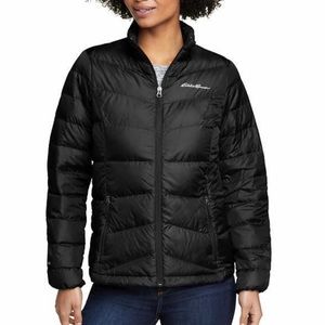 NWT Eddie Bauer Black 650 Fill Down Lightweight Jacket Small